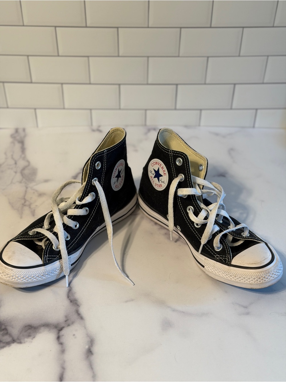 Converse Chuck Taylor All Star High Top Black Sneakers Women’s 8 Men’s 6 - Picture 8 of 12
